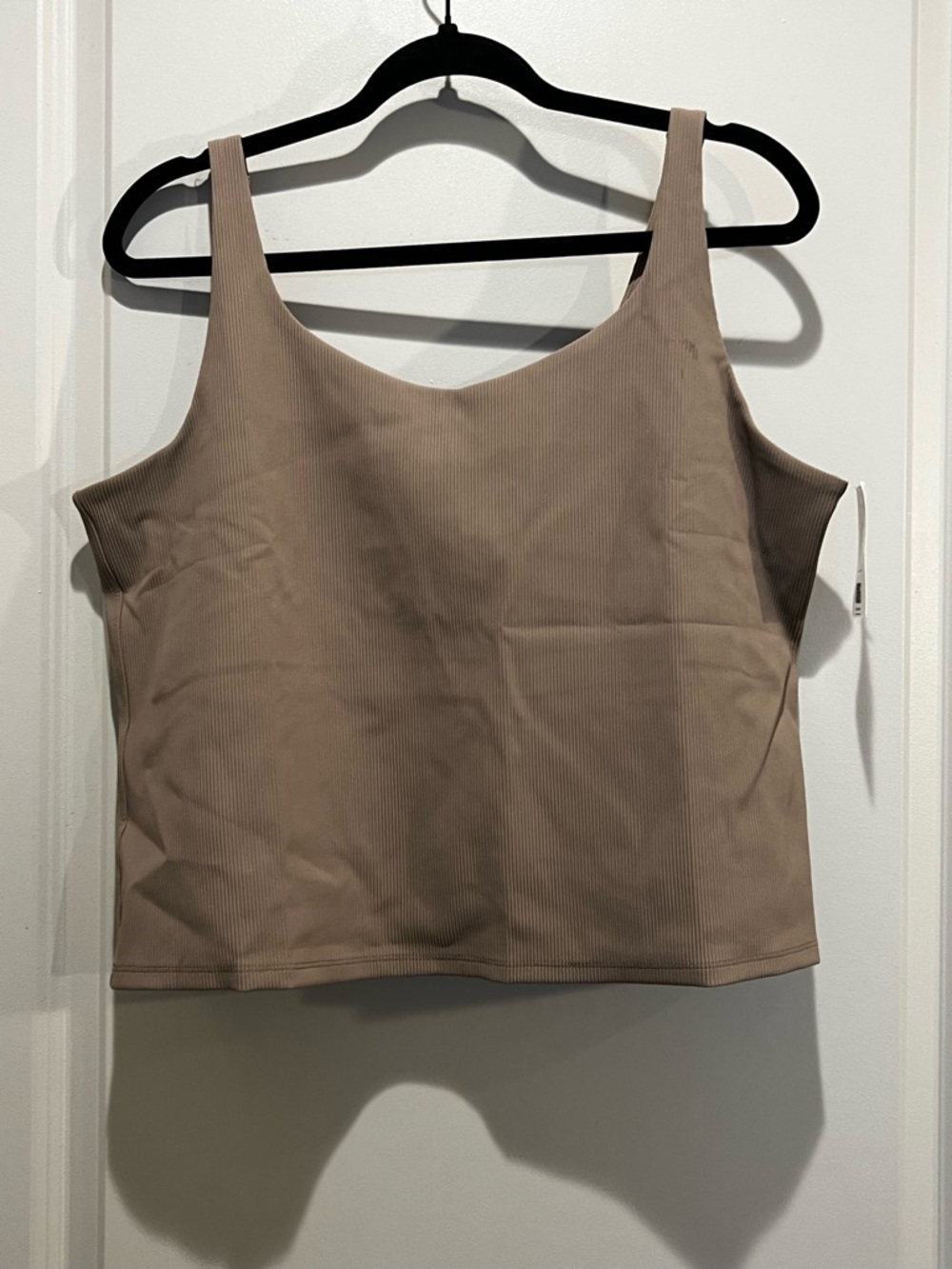 Spanx Driftwood Brown Ribbed 2 in 1 Tank 1X NWT - Picture 2 of 7